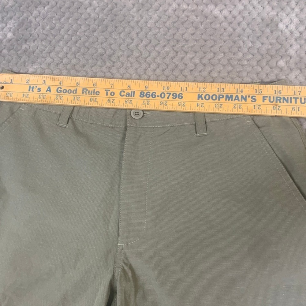 Swannies Golf Shorts Mens 34 Olive Green Performance Stretch Flat Front - Picture 3 of 10